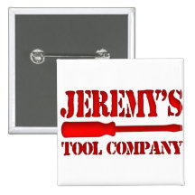 Jeremy's Tool Company Pinback Buttons
