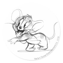 Jerry Bashful Sketch Sticker