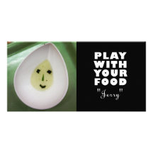 Jerry Food Face Postcard Photo Cards