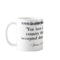 Jersey Barrier Memorial/Garfield Quote Coffee Mugs
