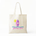 Jersey Girl baby Bodysuit Pink Surfboard W/Sun bags