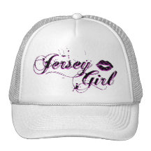 Jersey Girl White Baseball Cap Hat