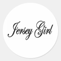 Jersey Girls Round Sticker