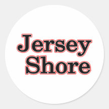 Jersey Shore Round Sticker
