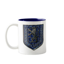 Jerusalem Crest Blue Mugs