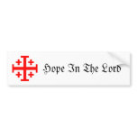 Jerusalem Cross bumper stickers