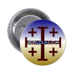 Jerusalem Cross Pinback Buttons