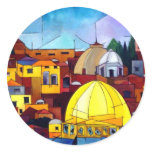 JERUSALEM HEART ROUND STICKER