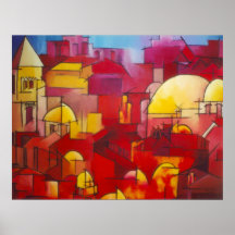 Jerusalem In Red Posters