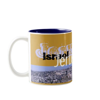 Jerusalem Panorama Coffee Mug by Netnita