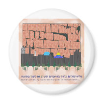 Jerusalem Skyline Fridge Magnets