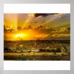 Jerusalem Sunrise Poster posters