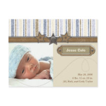 Jesse Cole Birth Announcement