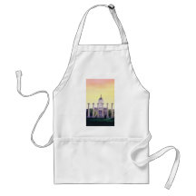 "Jesse Hall" University of Missouri Watercolor Apron