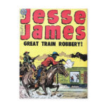 Jesse James Train Robbery postcards