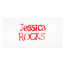 Jessica Rocks Personalized Photo Card