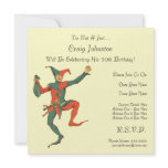 Jester Birthday Party Custom Announcement