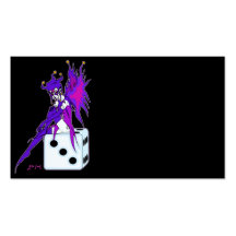Jester Fairy (for dark backgrounds) Business Cards