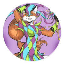 Jester Fox Sticker