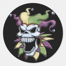 Jester II Round Sticker