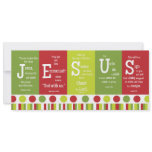 JESUS 2-Sided Scripture Verse Christmas Card invitations