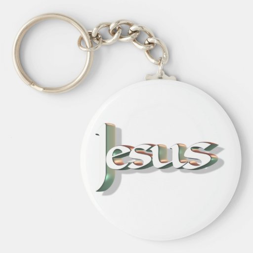 Jesus 3D Vert 3D Keychains