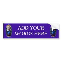 Jesus and Mary stained glass window Bumper Stickers