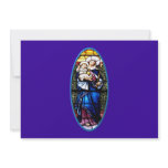 Jesus and Mary stained glass window invitations