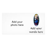 Jesus and Mary stained glass window photo cards