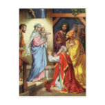 Jesus and the 3 kings postcards