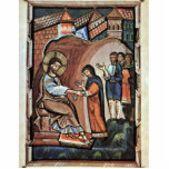 Jesus And The Mother Of Peter By Meister Des Hitda photo sculptures