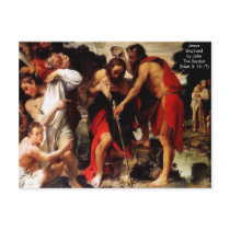 Jesus Baptised by John The Baptist Postcard