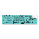 Jesus - Blue Bumper Sticker