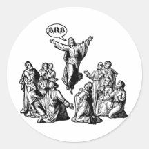 Jesus BRB lol shirt Stickers