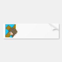 Jesus carrying cross 2 bumper sticker