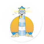 Jesus Cartoon Lighthouse stickers
