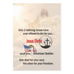 Jesus Christ and the American Soldier Business Card