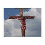 Jesus Christ crucified on the cross postcard photo