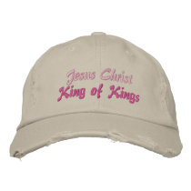 Jesus Christ King of Kings Ladies Cap Embroidered Baseball Caps