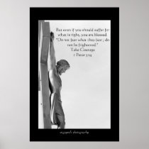 Jesus Christ on cross poster
