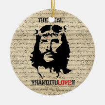Jesus Christ revolutionary Christmas Tree Ornaments