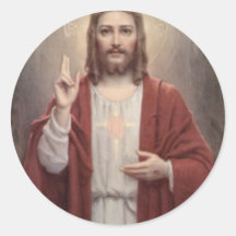 Jesus Christ Round Stickers