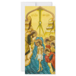 Jesus Christ taking baptism Russian icon