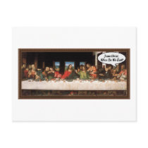 Jesus Christ When Do We Eat? - Funny Last Supper Post Card