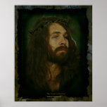 Jesus & Crown of Thorns Christian Art Poster posters