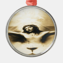 Jesus Crucified Custom Ornament