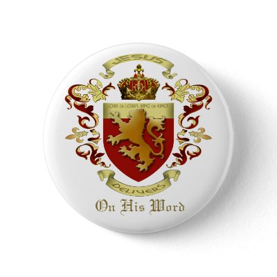 Jesus Delivers Button by Exhortations