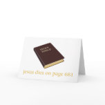 Jesus dies on page 681 cards