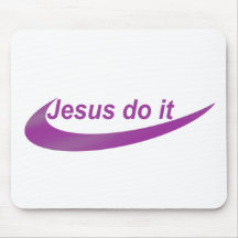 Jesus Do It lilas. Mousepads