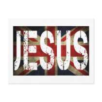 Jesus Drapeau Anglais Cartes Postales